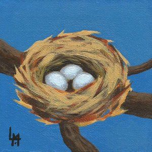 Acrylic Painting - Bird Nest